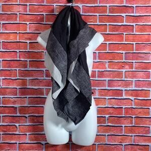 Lululemon Y2K Beachy Keen Packable Reversible Scarf Wrap Heathered Black Retro